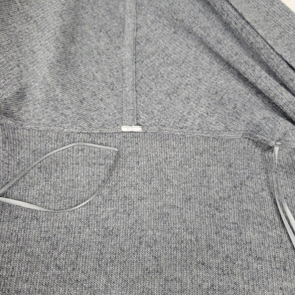 Cozy Lululemon Cabin Yogi hooded Wrap Heathered Gray with pockets open cardigan - Picture 13 of 14